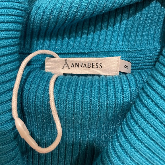 Women's Teal High Low Oversized Batwing Turtleneck Sweater Size Small - Picture 8 of 9